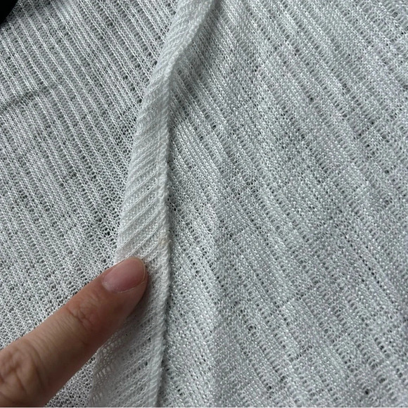 Red Coral White Lightweight  Knit Cardigan - Picture 16 of 16